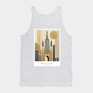 Spain Abstract Barcelona Architecture Tank Top